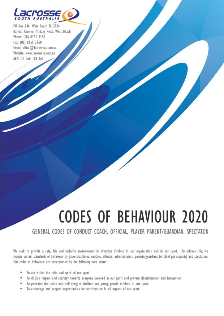 LSA General Codes of Conduct 2020