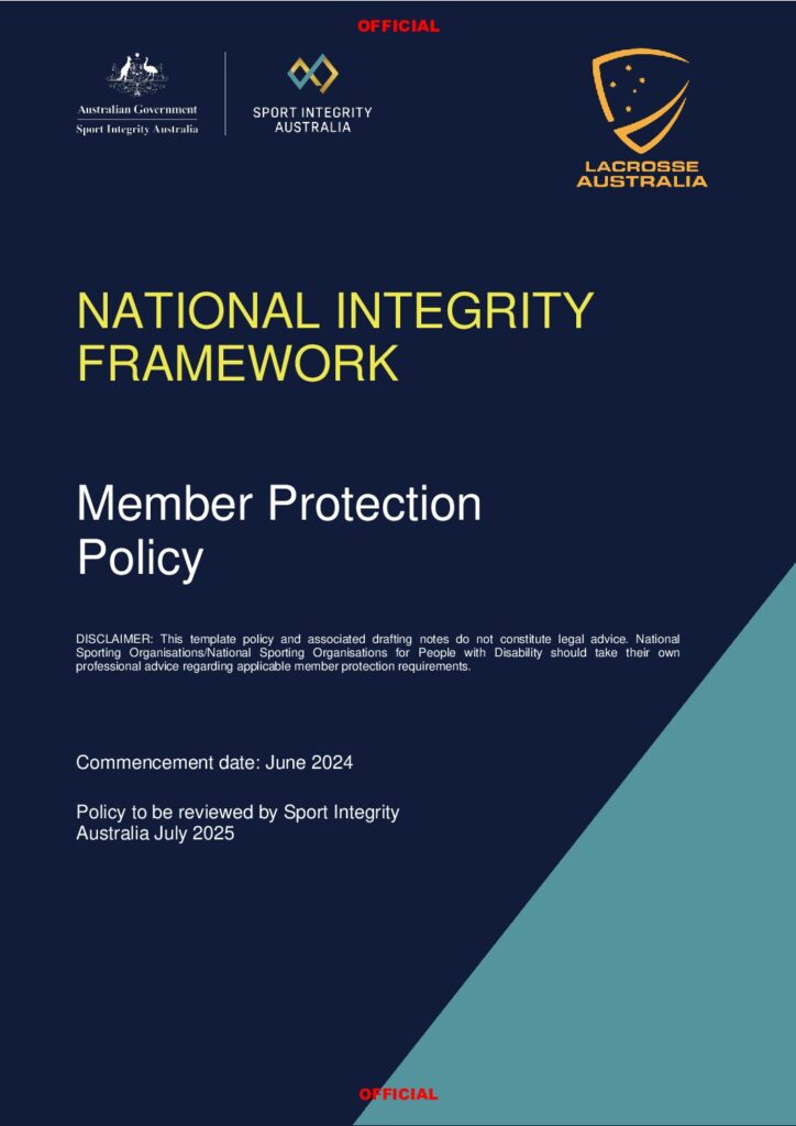 Member Protection Policy 2024 NIF